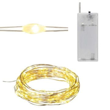 TG63176-2 žičane lampice 20 LED girlanda s toplim svjetlosnim kapljicama na baterije