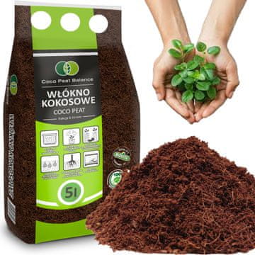 BIO16 biovita kokosov treset rahli supstrat od kokosovih vlakana 0-10 mm 5 l