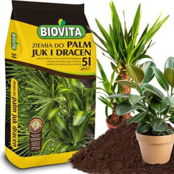 BIO9 zemlja ZA palme JUK dracene 5L supstrat ZA zelene biljke s biovita gnojivom