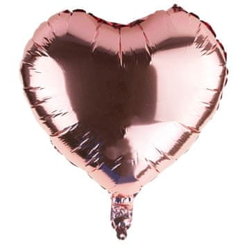 TG66235-3 ružičasti folijski balon u obliku srca s helijem