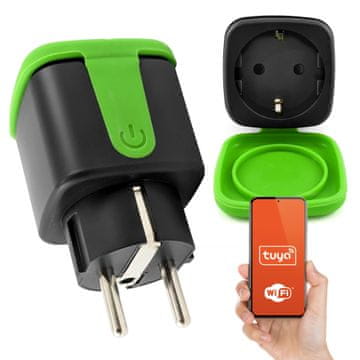 Zatvorena utičnica za mjerenje energije Pametna Wi-Fi utičnica Tuya Vanjska IP-44 16A 230V