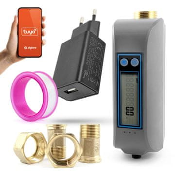 Tuya WiFi automatski regulator protoka vode s mjerenjem DN20 DN25