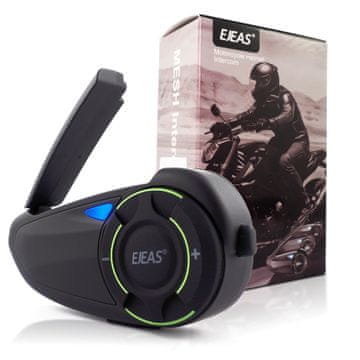 Ejeas Q8 USB-C Bluetooth motociklistički interfon FM radio aplikacija