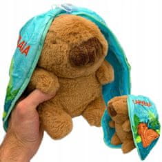 IB Plišana igračka Capybara s iznenađenim ušima, plišana igračka 20 cm