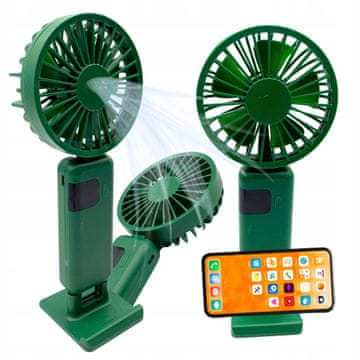 Jiangxi Yifenguyan Mini ručni stolni ventilator, tihi, sklopivi, snažan, 3000 mAh, USB-C