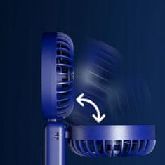 Jiangxi Yifenguyan Mini ručni stolni ventilator, tihi, sklopivi, snažan, 3000 mAh, USB-C