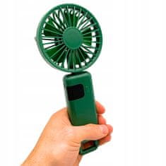 Jiangxi Yifenguyan Mini ručni stolni ventilator, tihi, sklopivi, snažan, 3000 mAh, USB-C