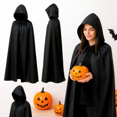 Kostim za Halloween s kapuljačom, čarobnjak 160 cm
