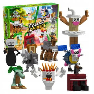 IB Brainrot Tung Tung Sahur Set od 611 komada od 8 Tralalero figurica