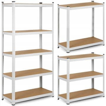 Metalni regal za skladištenje 180 x 90 x 40 cm, maksimalno 260 kg po polici