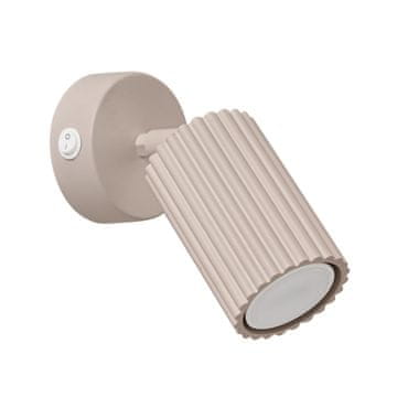 Sollux Zidna karbonska lampa 1 GU10 taupe ALU SL.1762