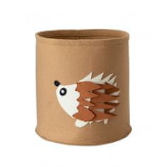 LIVEFY košara za igračke / rublje Hedgehog 35 x 35 cm, smeđa