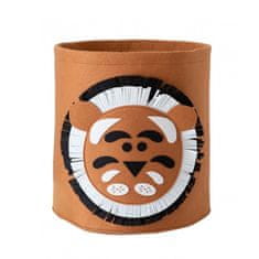 LIVEFY košara za igračke / rublje Tiger 35 x 35 cm, smeđa