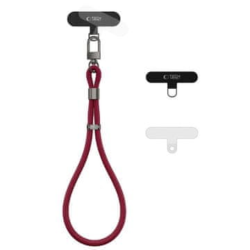 Tech-protect Rope Wrist vrpca za mobitel, bordová
