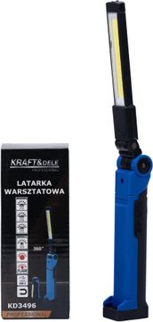 Kraft&Dele USB-C LED RADIONIČKA SVJETILJKA 200/400/800LM + SVJETLO UPOZORENJA KD3496