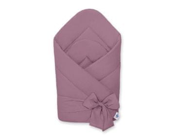 MY SWEET BABY Dvostrani mekani pamučni dječji maramu s vezicama - retro ružičasta