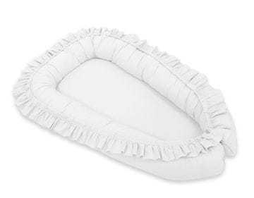 MY SWEET BABY Povijalica za dječji ogradići Cocoon Premium s volanima - bijela