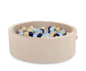 Bobono Minky suhi bazen V-30 cm s 200 loptica - bež
