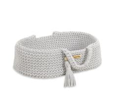 MY SWEET BABY Nosiljka za lutke Moses Basket Boho pamučna - svijetlosiva
