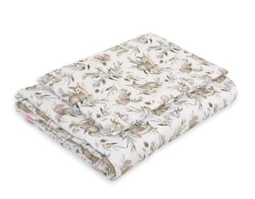 Bobono Dječji set posteljine s punjenjem 120x90cm - maslinastozelena