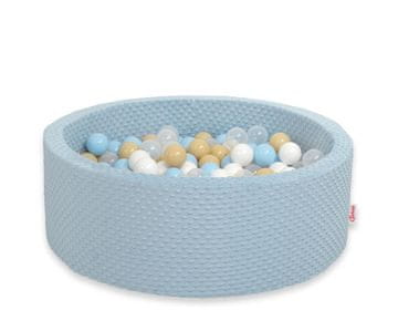 Bobono Minky suhi bazen V-30 cm s 200 loptica - maglovito plava