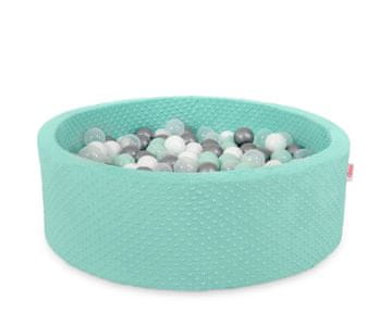 Bobono Minky suhi bazen V-30 cm s 300 loptica - mint