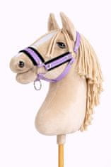BB Hobby Horse A3 ljubičasti podesivi ogrtač za konje s crnim krznom