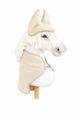 BB Hobby Horse A3 Set: Flis deka + štitnici za uši - krem