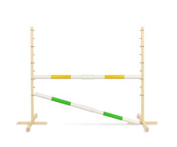 BB Prepona za hobi konja 160 cm, v-120 cm, dvije grede - žuta i zelena