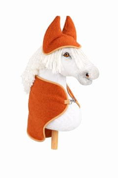 BB Hobby Horse A3 Set: Flis deka + štitnici za uši - crveni
