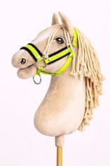 BB Hobby Horse A3 neonsko zeleni podesivi ogrtač za konje s crnim krznom