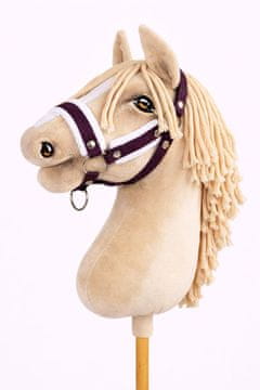 BB Podesivi olar za konje Hobby Horse A3 boje šljive s bijelim krznom