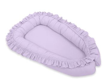 MY SWEET BABY Povijalica za dječji ogradići Cocoon Premium s volanima - ljubičasta