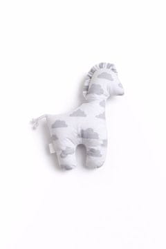 MY SWEET BABY SRETNI KONJIĆ, mekana pamučna plišana igračka za bebe - Sivi oblaci