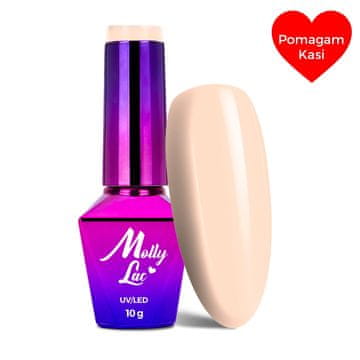 MollyLac LED/UV gel lak Silk & Cotton br. 360 Secret Fur 10 g