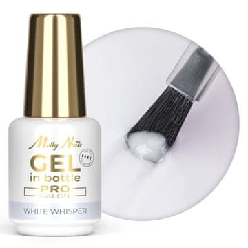 Pro Salon White Whisper Hema/Di-Hema Free gel u bočici s kistom 15 g