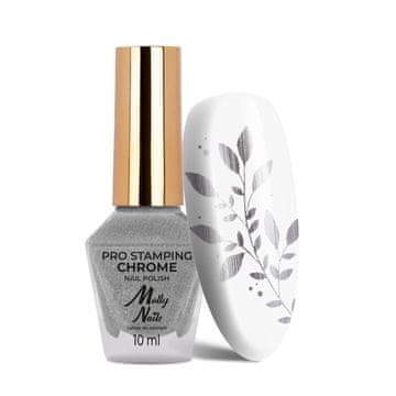 PRO Stamping krom srebrni lak za pečate 10 ml