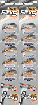 Bic Flex5 muške jednokratne britvice, pakiranje od 10 komada