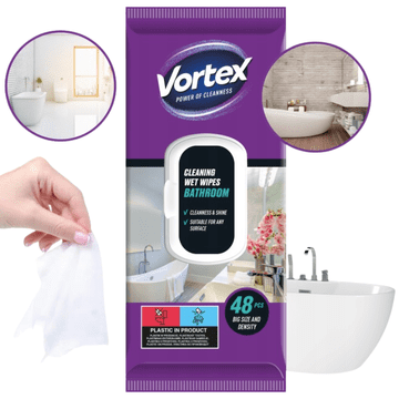 VORTEX maramice za čišćenje kupaonice za višekratnu upotrebu 48 komada