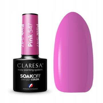 Claresa hibridni lak za nokte roza 547 -5 g