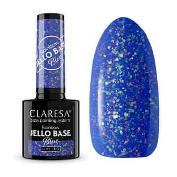 Claresa Rainbow Jello Base Blue - kobaltno plava s česticama folije / 5565