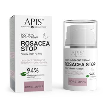 APIS rosacea - stop home terapijska umirujuća noćna krema 50 ml