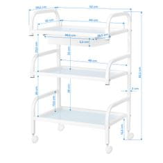 ACTIVESHOP Osnovni 121 bijeli kozmetički stolić