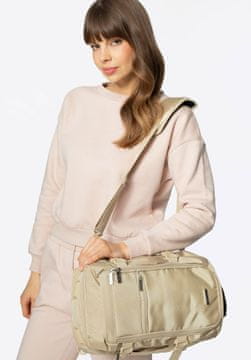 Wittchen Unisex višenamjenski 2-u-1 ruksak s motivom aviona, bež, od poliestera