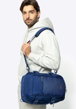 Wittchen Unisex višenamjenski 2-u-1 ruksak s motivom aviona, tamnoplavi, od poliestera
