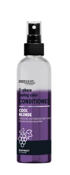 ProSalon Cool Blonde dvofazni regenerator za toniranje boje za plavu, posvijetljenu i sijedu kosu 200 ml