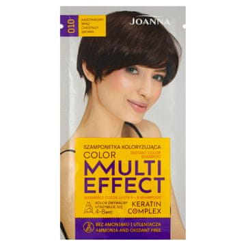 Joanna Multi Effect Color Keratin Complex šampon br. 10 kestenjasto smeđa 35 g