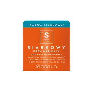 BARWA Sulfurowa matirajuća krema za lice 50 ml
