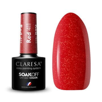 Claresa hibridni lak za nokte crveni br. 411 5 g