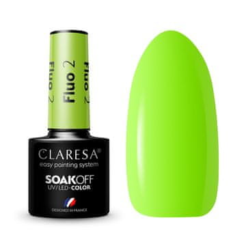 Claresa Fluo hibridni lak za nokte br. 2 5 g